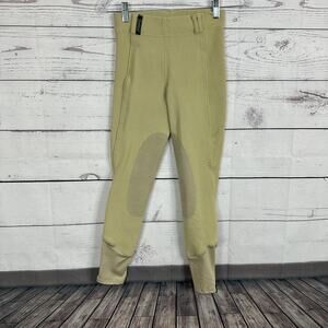Ovation Riding Breeches Womens Medium Beige Pull on Stretch Horse‎ Equestrian